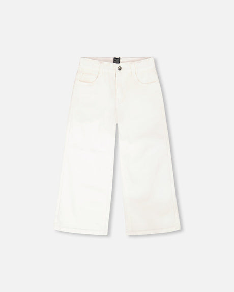 Wide Leg Jeans White-0