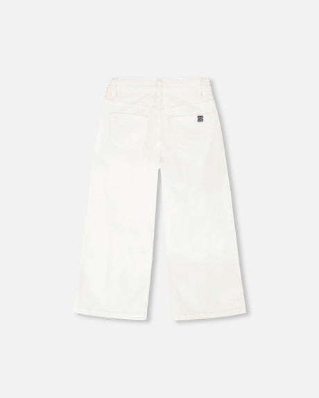 Wide Leg Jeans White-2