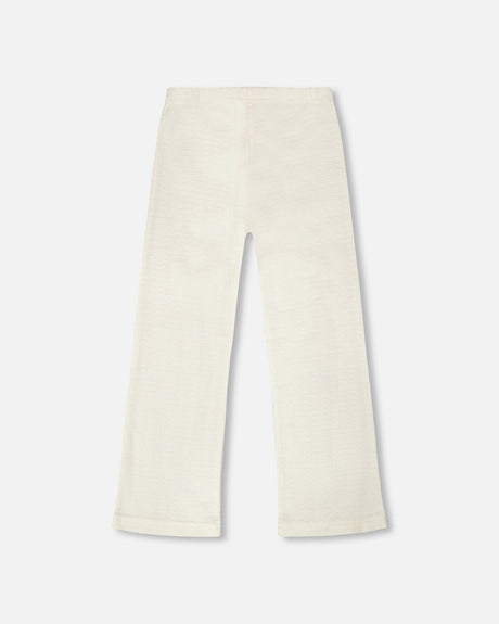 Crinkle Jersey Leggings Off White-2