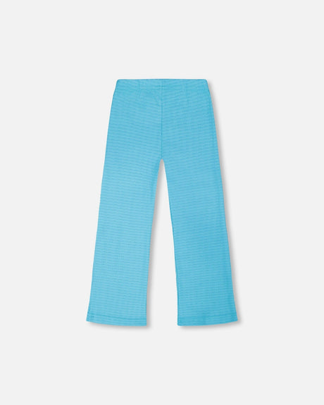 Crinkle Jersey Leggings Blue-2