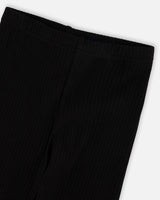 Full-Length Rib Leggings Black-3