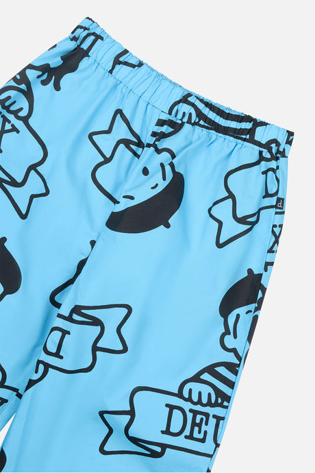 40Th Anniversary Printed Poplin Pant Sky Blue-4