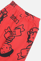 40Th Anniversary Printed Poplin Pant Poppy Red-4