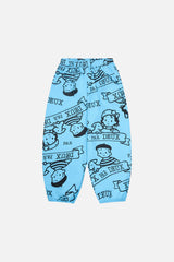 40th Anniversary Adult Printed Poplin Pant Sky Blue-0