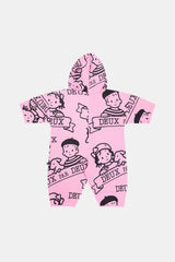 40Th Anniversary Printed Jersey One-Piece Soft Pink-2