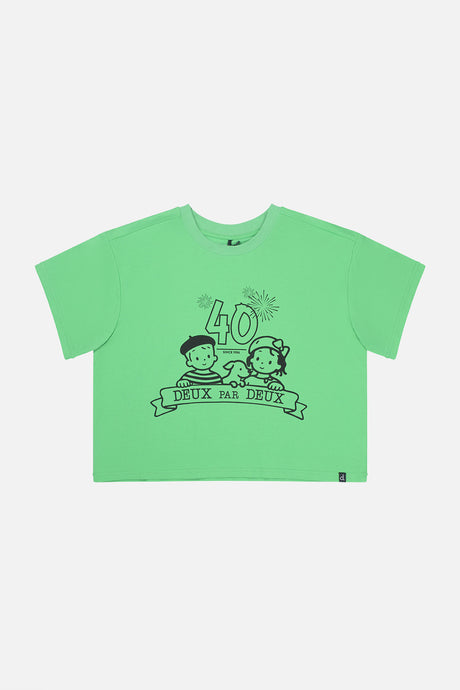 Adult 40Th Anniversary Graphic T-Shirt Green-0