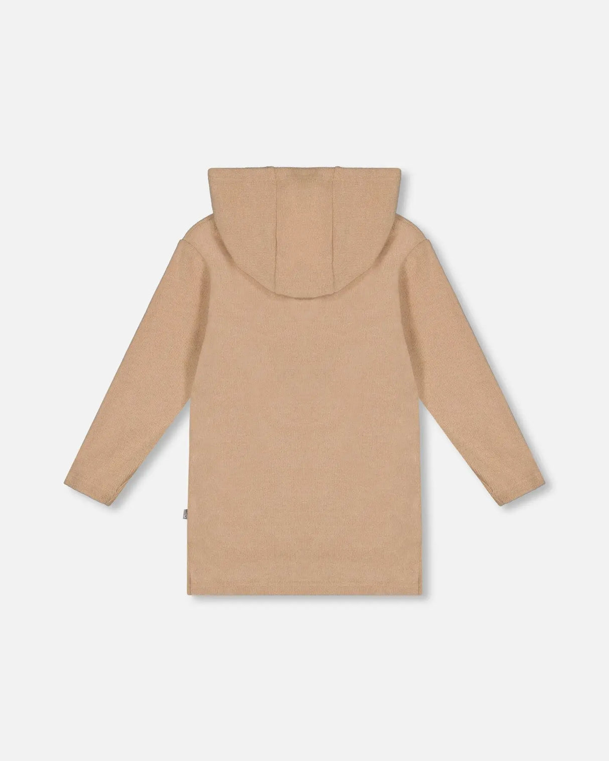 Hooded Rib Tunic Beige | Deux par Deux | Jenni Kidz