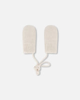 Infant Knit Mittens Off-White | Deux par Deux | Jenni Kidz