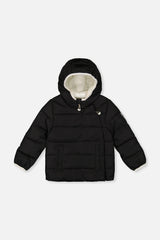 Winter Jacket Adapted For Car Seats Black-0