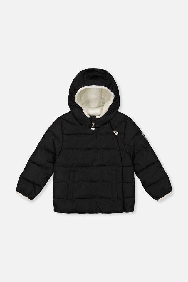 Winter Jacket Adapted For Car Seats Black-0