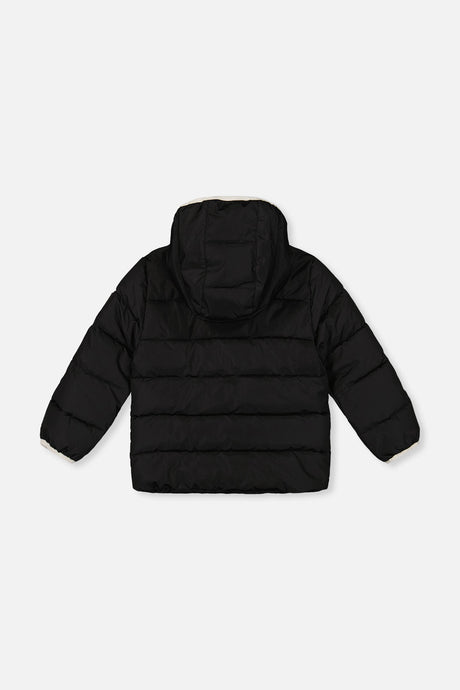 Winter Jacket Adapted For Car Seats Black-4