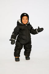 Baby Cloud One Piece Snowsuit Adapted For Car Seats Black-1