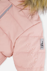 Deux par Deux Baby Original pale dusty pink snowsuit, alternate view 7