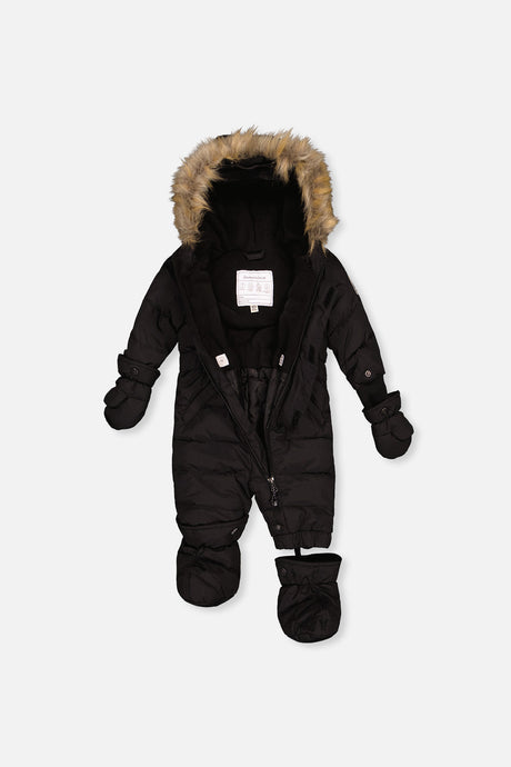 Deux par Deux black Baby ORIGINAL puffy snowsuit, additional view 3