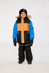 Two Piece Discover Snowsuit Black Brown And Blue-1