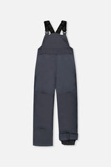 Deux par Deux DISCOVER dark grey bib snow pants, back view