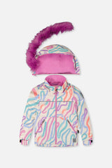 Two Piece Discover Snowsuit Multicolored Line Print-1