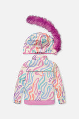 Two Piece Discover Snowsuit Multicolored Line Print-2