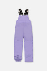 Deux par Deux DISCOVER lavender bib snow pants, back view