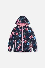 Light Weight Two Piece Chill Snowsuit Blue Floral Print-2