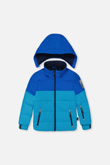 Two Piece Play Snowsuit Light And Dark Blue With Navy Pants-1