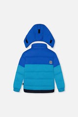 Two Piece Play Snowsuit Light And Dark Blue With Navy Pants-2