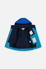 Two Piece Play Snowsuit Light And Dark Blue With Navy Pants-3