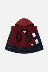 Two Piece Play Snowsuit Navy And Burgundy With Navy Pants-3