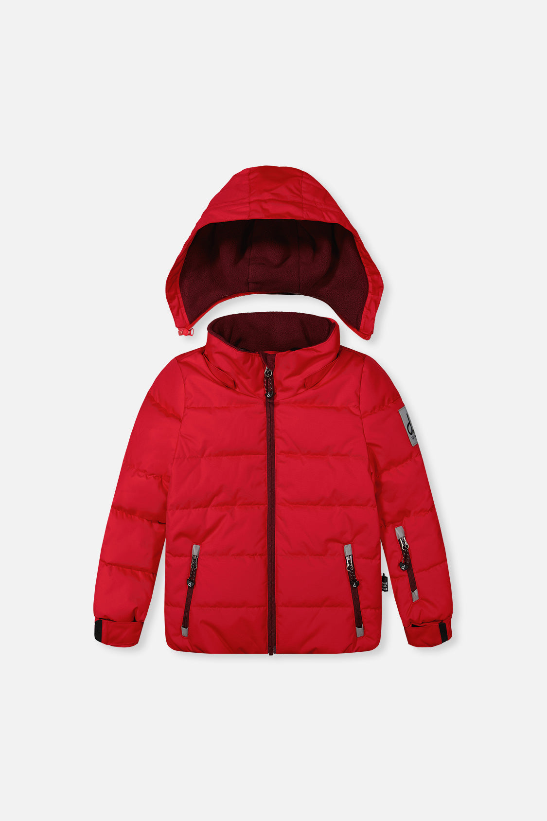 Two Piece Play Snowsuit Red With Black Pants-1