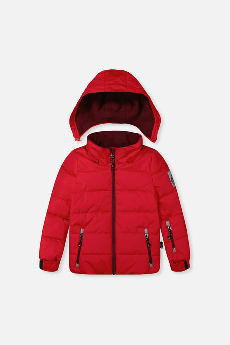 Deux par Deux boys -30°C red and black winter snowsuit