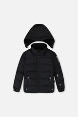 Two Piece Play Snowsuit Black With Black Pants-1