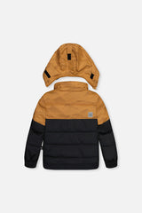 Two Piece Play Snowsuit Brown And Black With Brown Pants-2