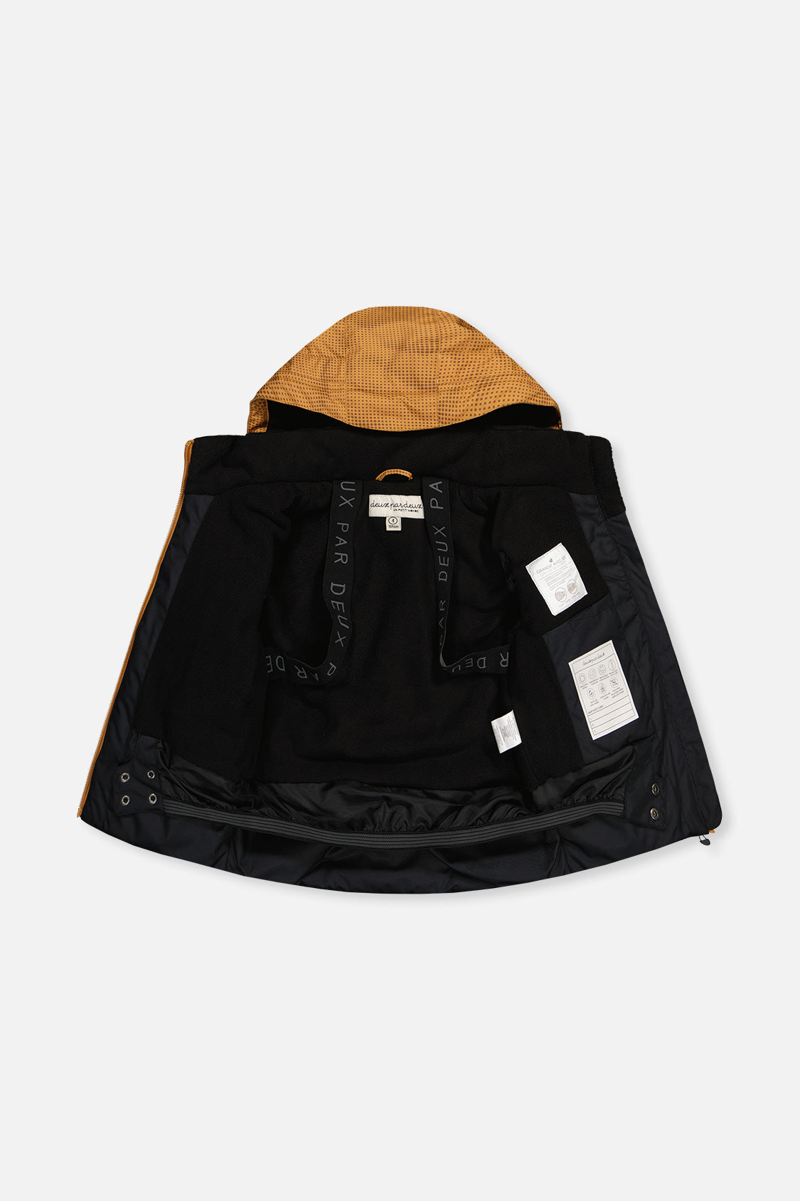 Two Piece Play Snowsuit Brown And Black With Brown Pants-3