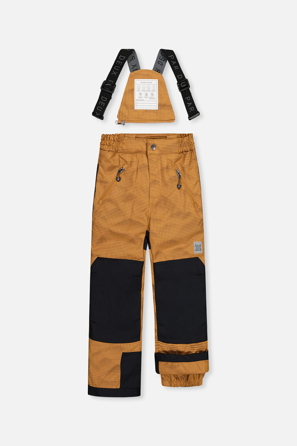 Two Piece Play Snowsuit Brown And Black With Brown Pants-4