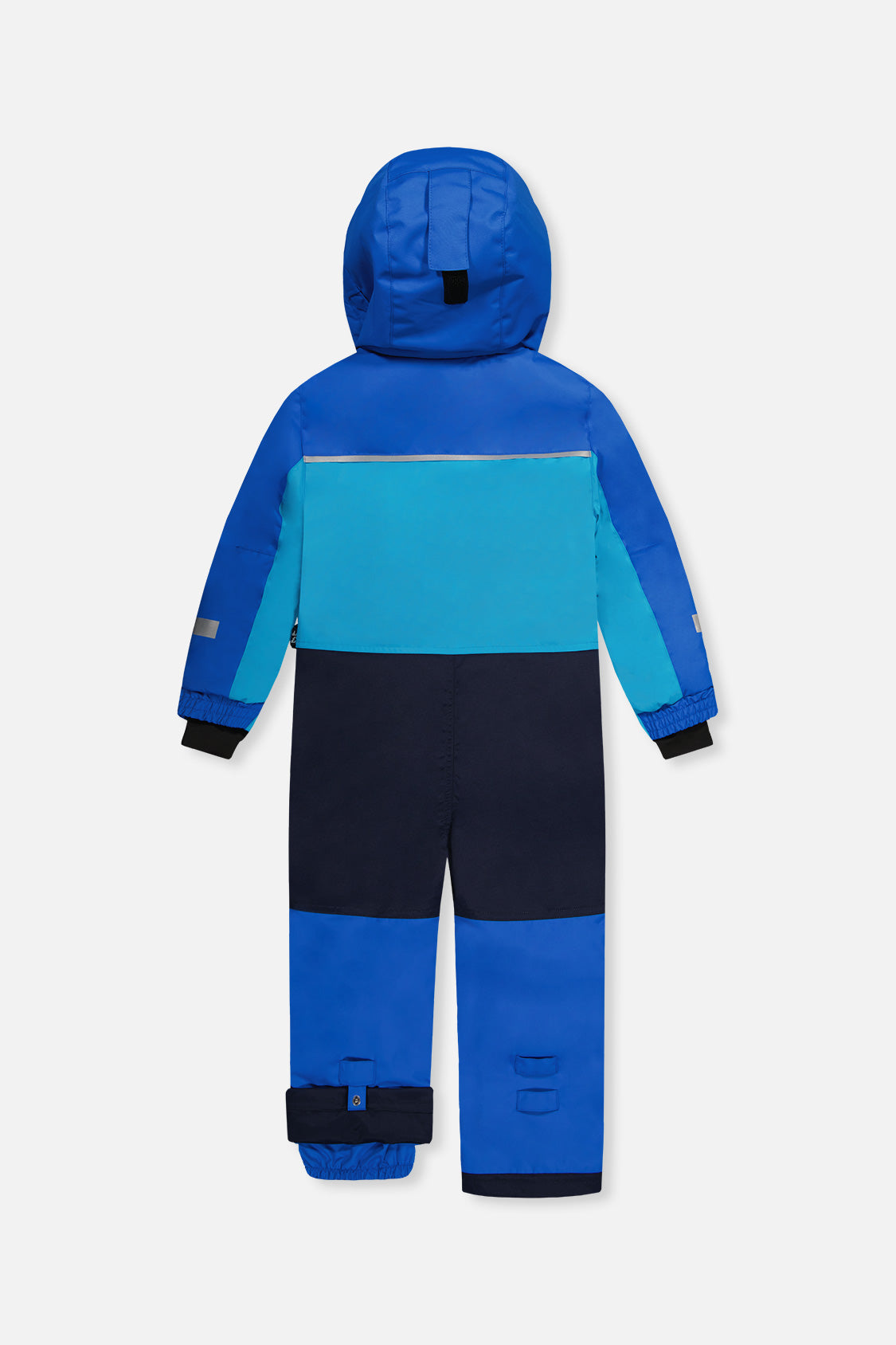 Kids One Piece Play Snowsuit Light And Dark Blue-4