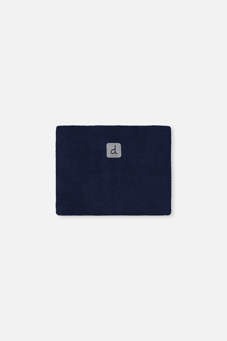 Navy polar fleece neckwarmer included with the PLAY snowsuit