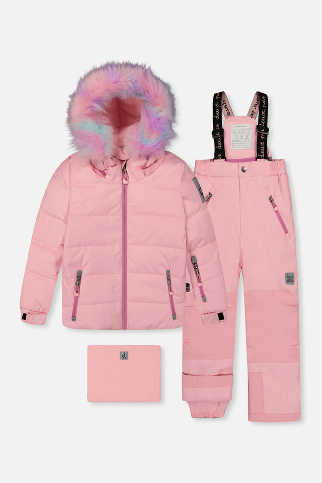 Two Piece Play Snowsuit Light Pink-0