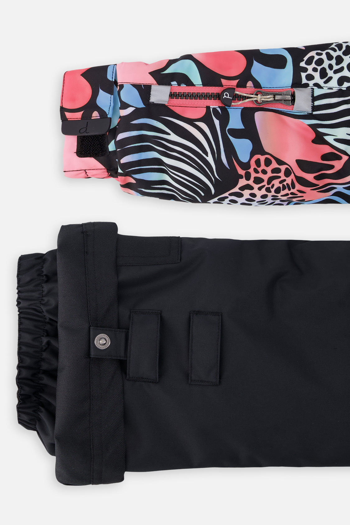 Deux par Deux PLAY black zebra print snowsuit, alternate view 10
