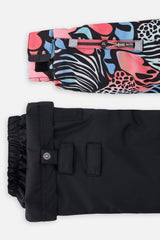 Deux par Deux PLAY black zebra print snowsuit, alternate view 10