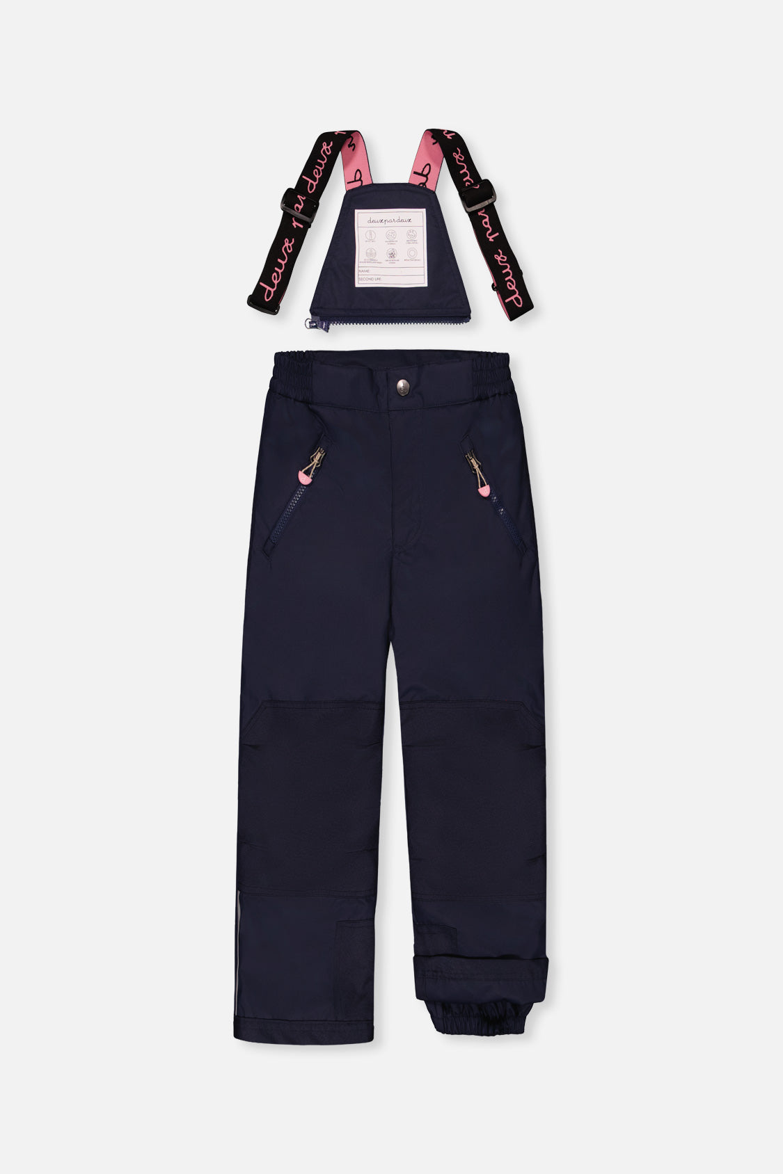 Deux par Deux PLAY mauve floral and navy snowsuit, alternate view 5