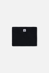 Black polar fleece neckwarmer included with the Deux par Deux PLAY snowsuit
