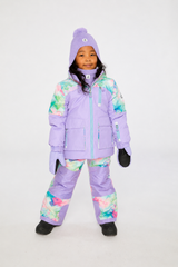 Two Piece Play Snowsuit Multicolored With A Diamond Pattern-3
