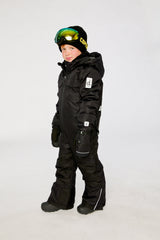 Kids One Piece Teknik Snowsuit Black-2
