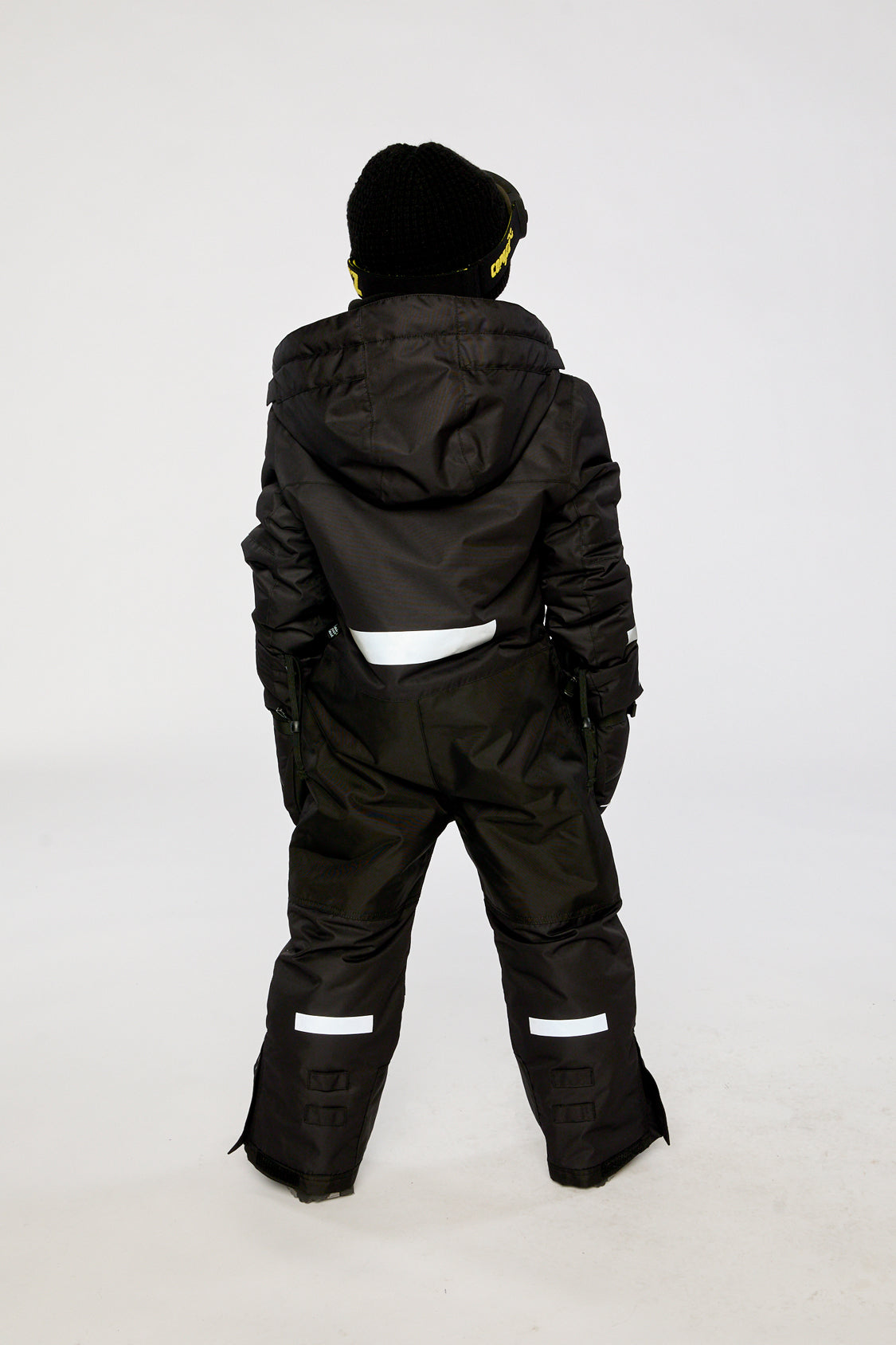 Kids One Piece Teknik Snowsuit Black-3