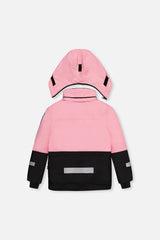 Deux par Deux pink Teknik two-piece snowsuit, detail view 1