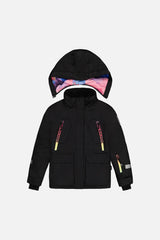 Two Piece Teknik Snowsuit Pink Print With Blue Mountains-4