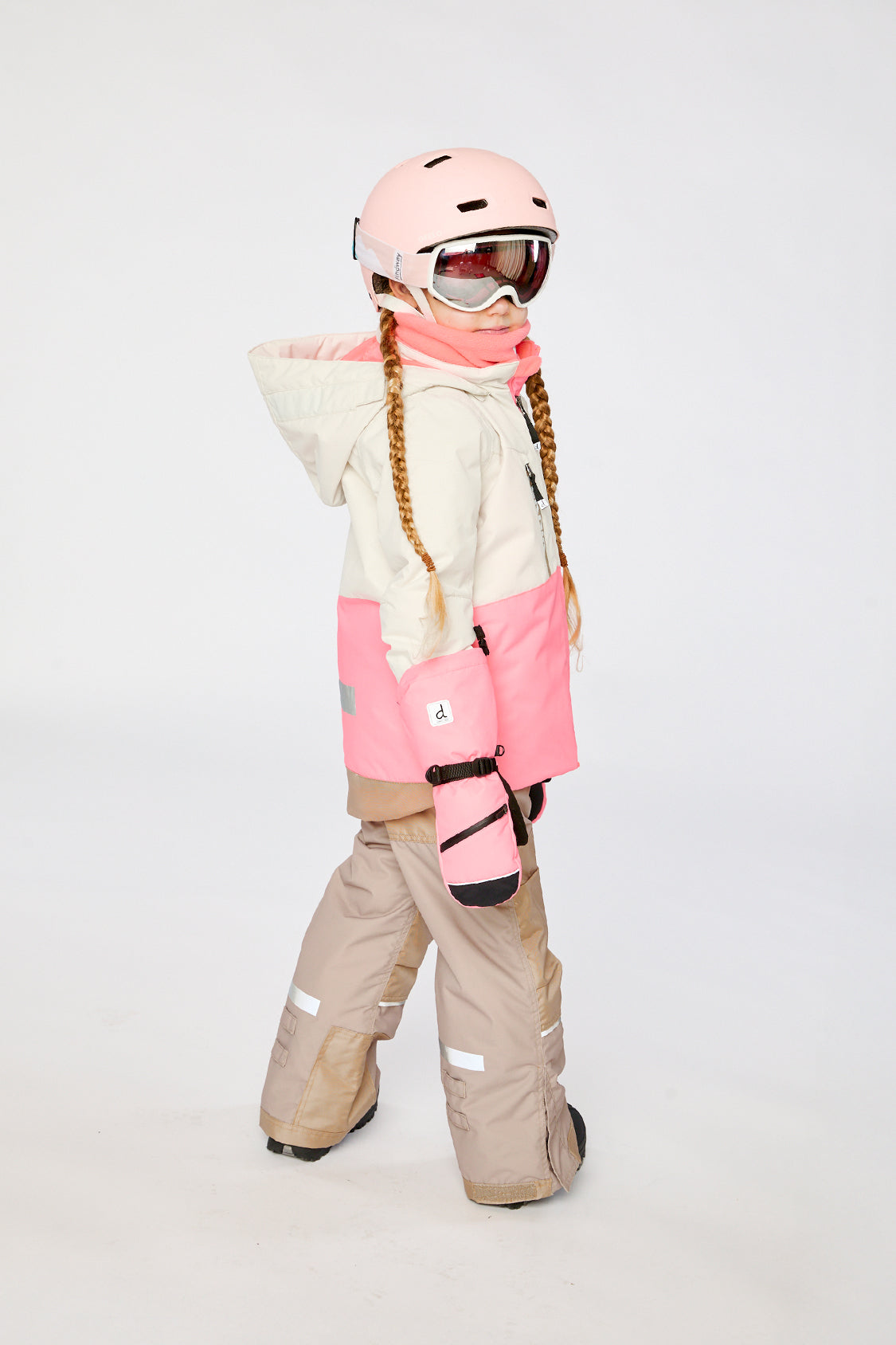 Two Piece Teknik Snowsuit Off-White And Pink-2