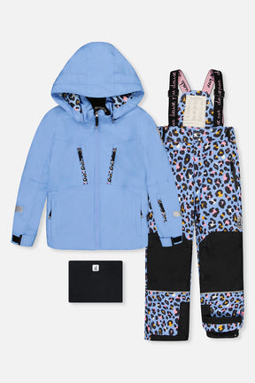 Deux par Deux girls Teknik two-piece snowsuit Bright Blue-Violet