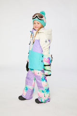 Two Piece Teknik Snowsuit Multicolored With A Diamond Pattern-2