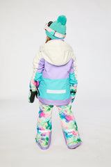 Two Piece Teknik Snowsuit Multicolored With A Diamond Pattern-3